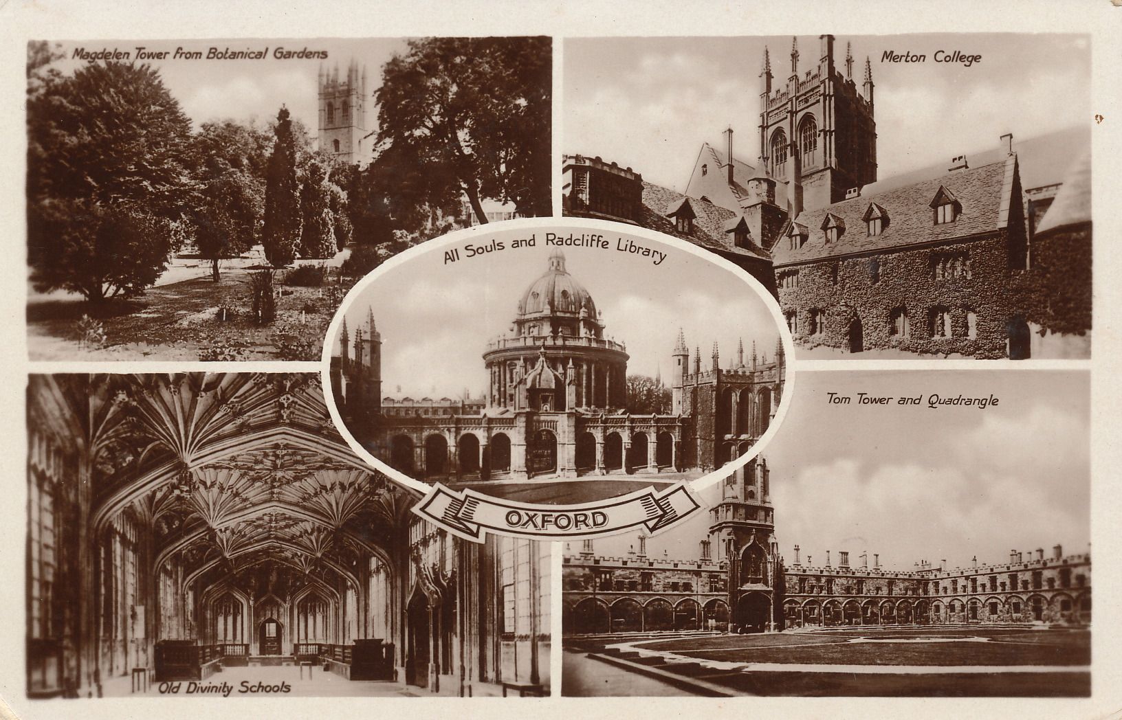 Multiview card of Oxford