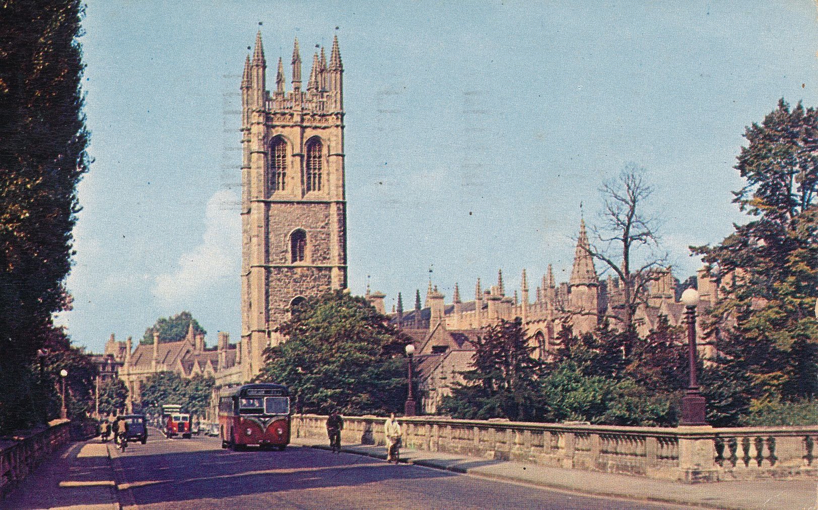 Magdalen Tower & Bridge c 1950s
