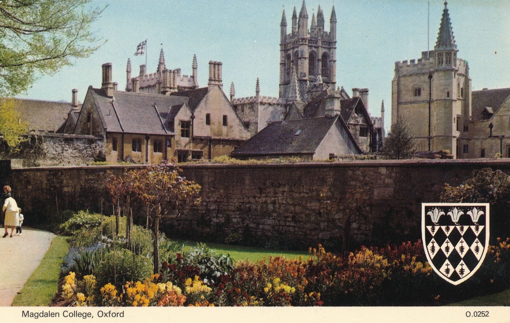 Magdalen College from behind Fellows Garden