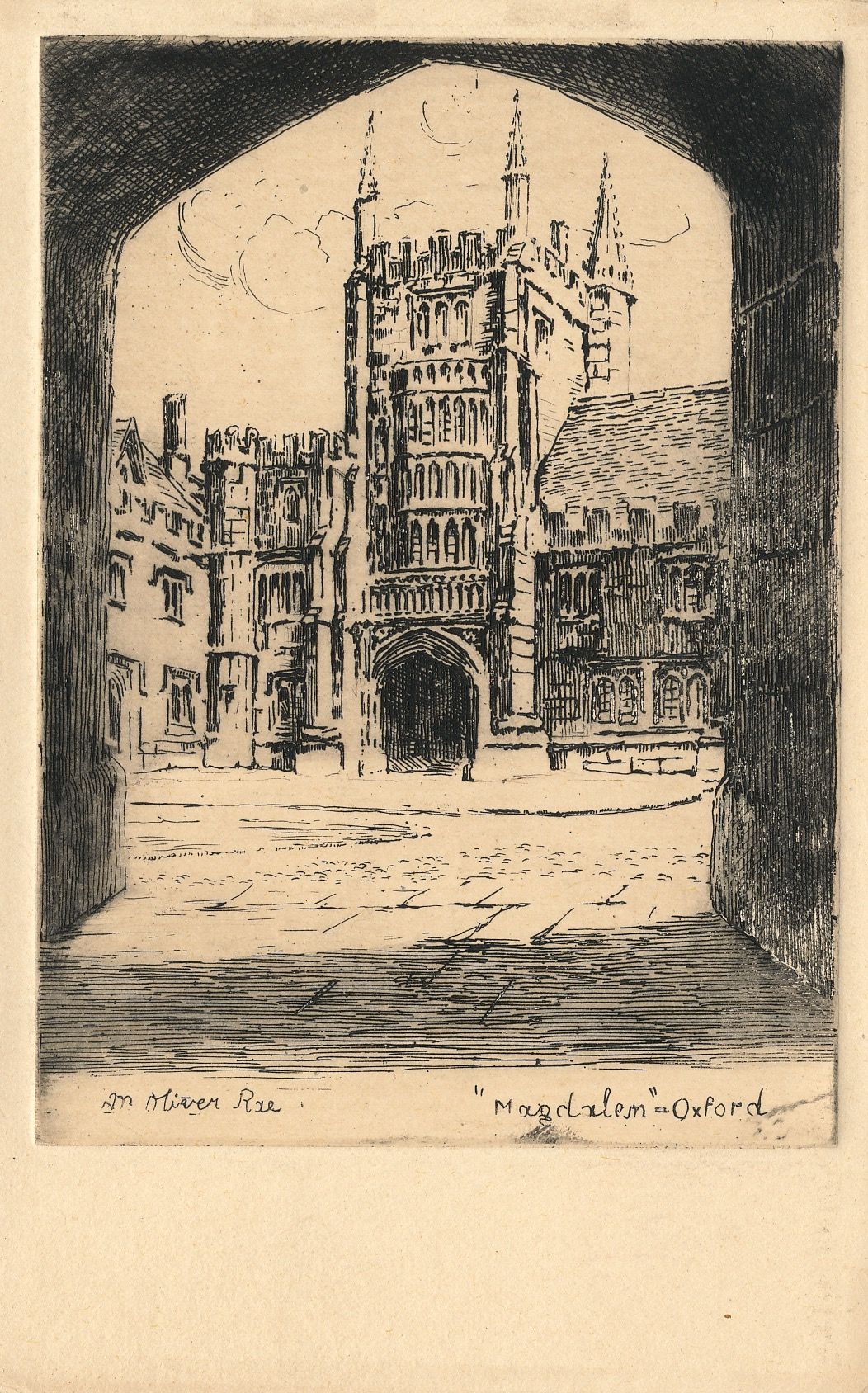 Founder’s Tower from the gate to St Swithun's