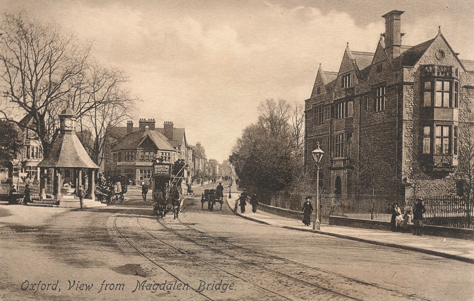The Plain from Magdalen Bridge c 1900