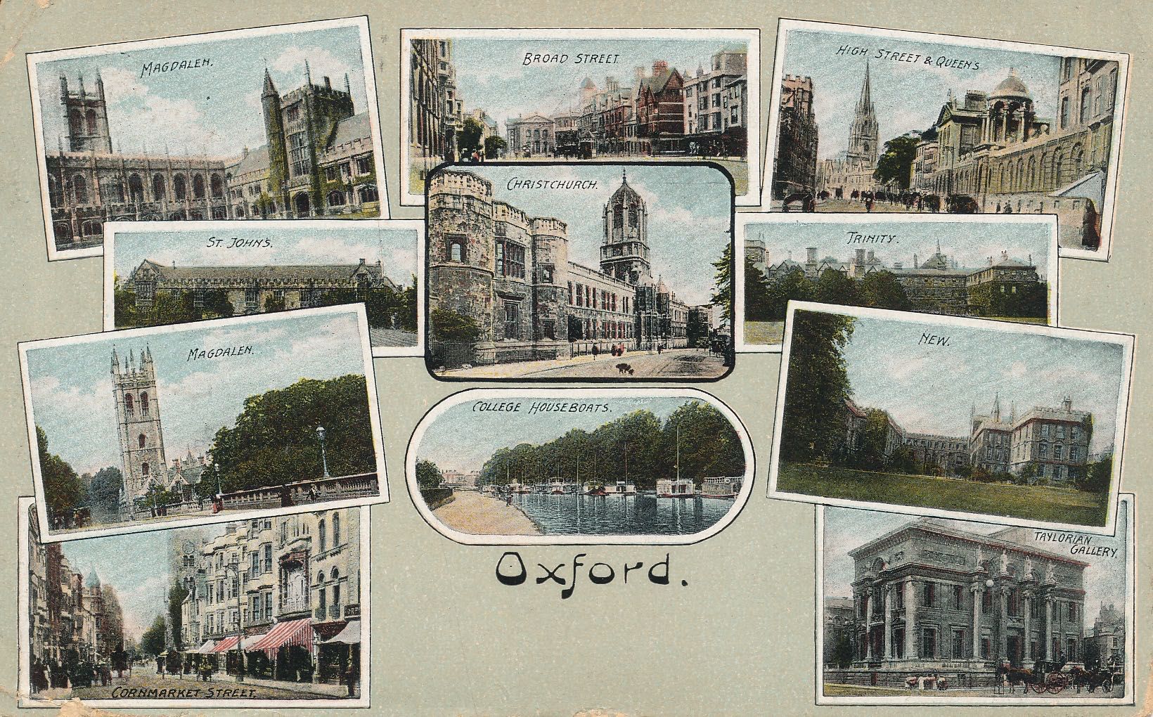 Multiview card of Oxford