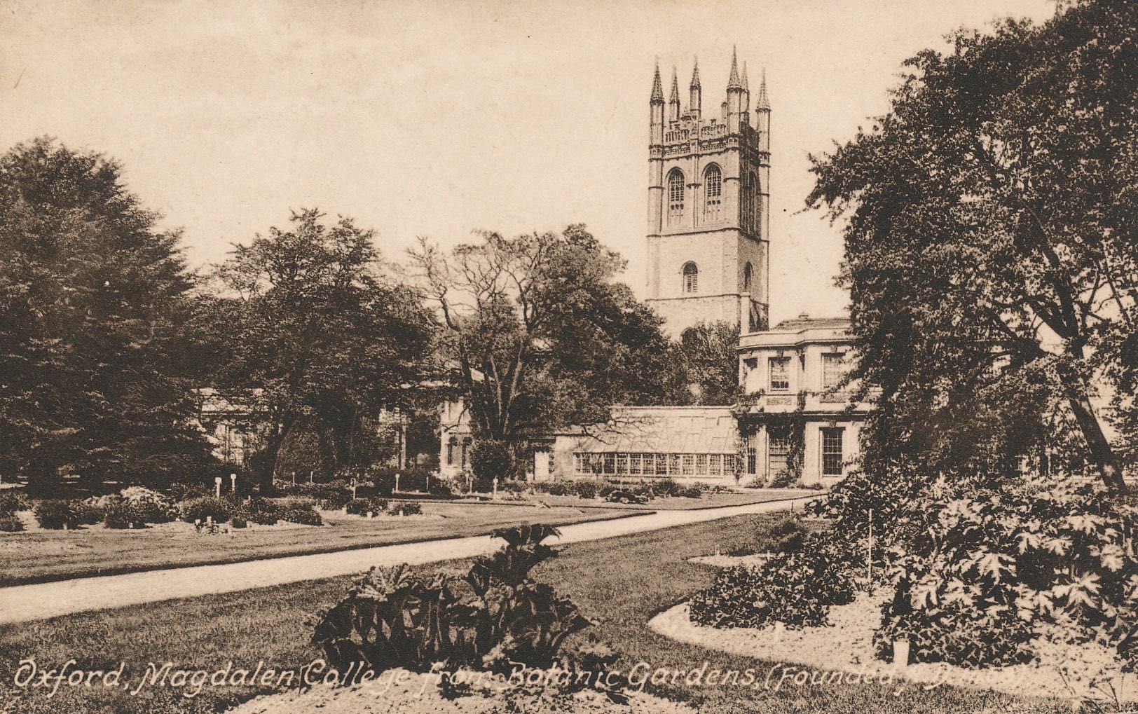 Magdalen College from Botanical Gardens