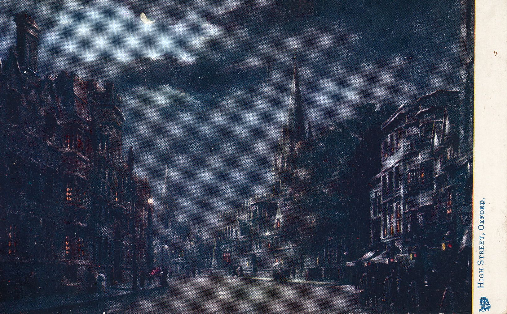 Oxford High Street at night