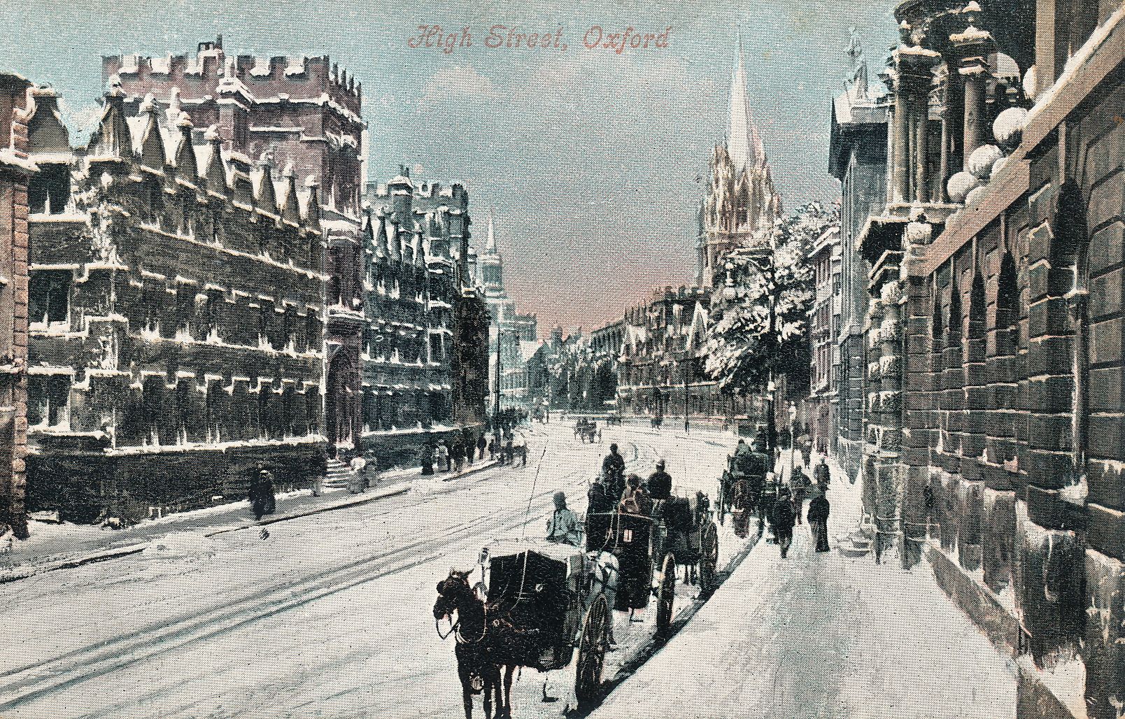 Oxford High Street in winter