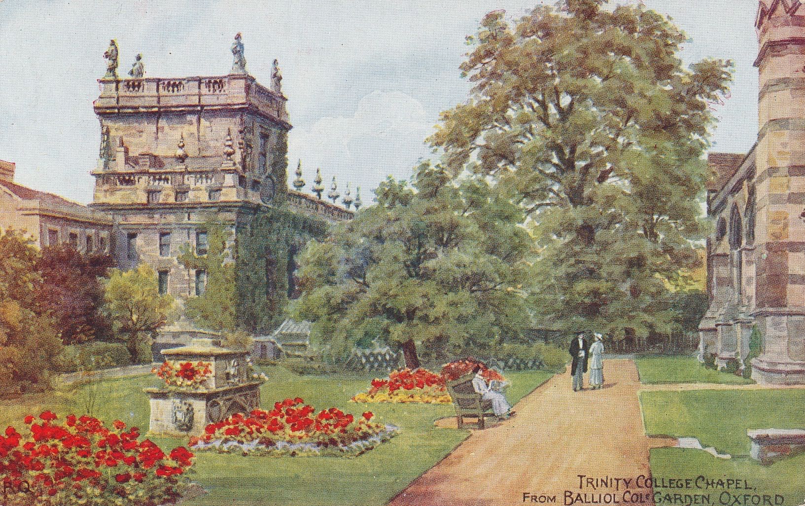 Trinity College Chapel from Balliol College Garden