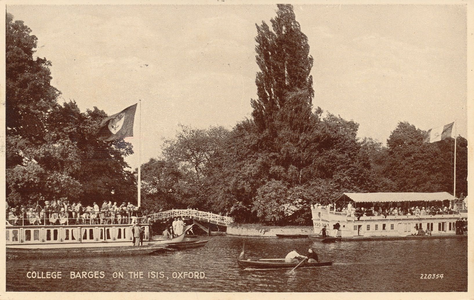 College Barges on the Isis