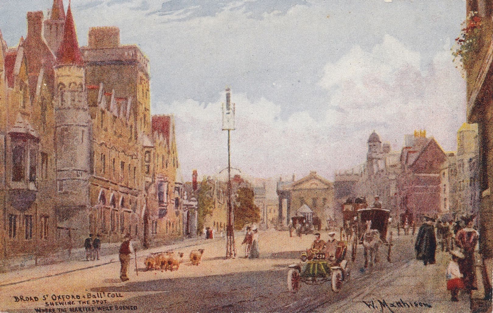 Broad Street, Balliol College & Site where martyrs burned