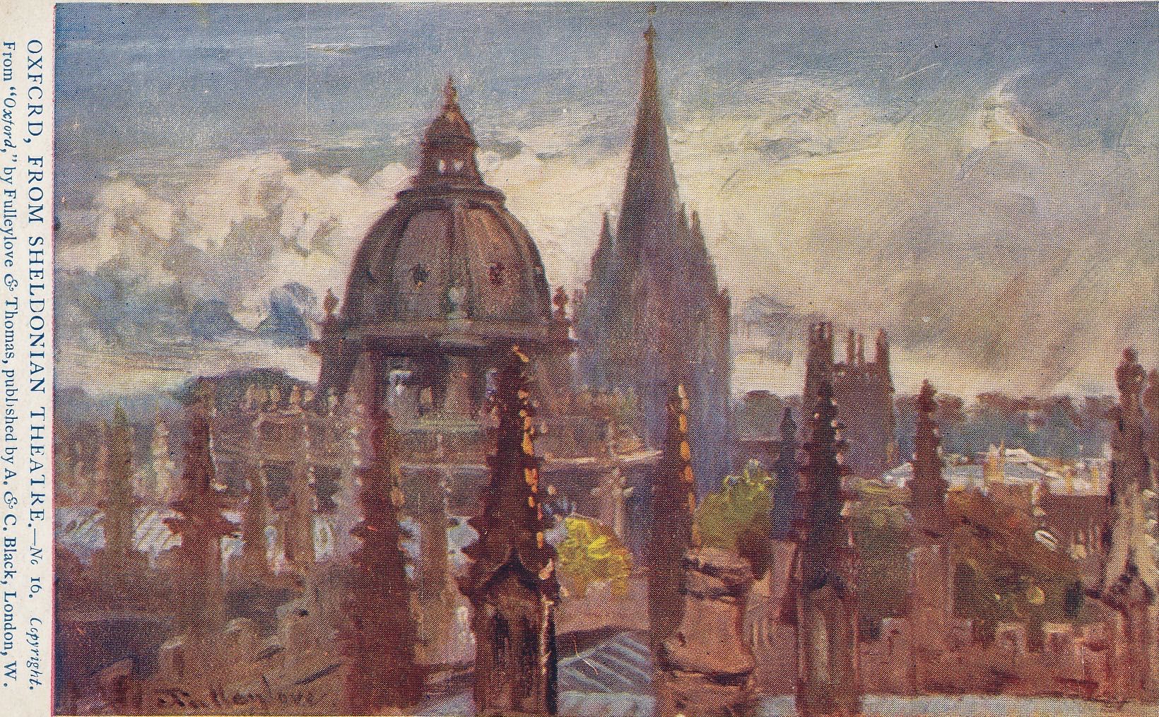 Oxford from Sheldonian Theatre