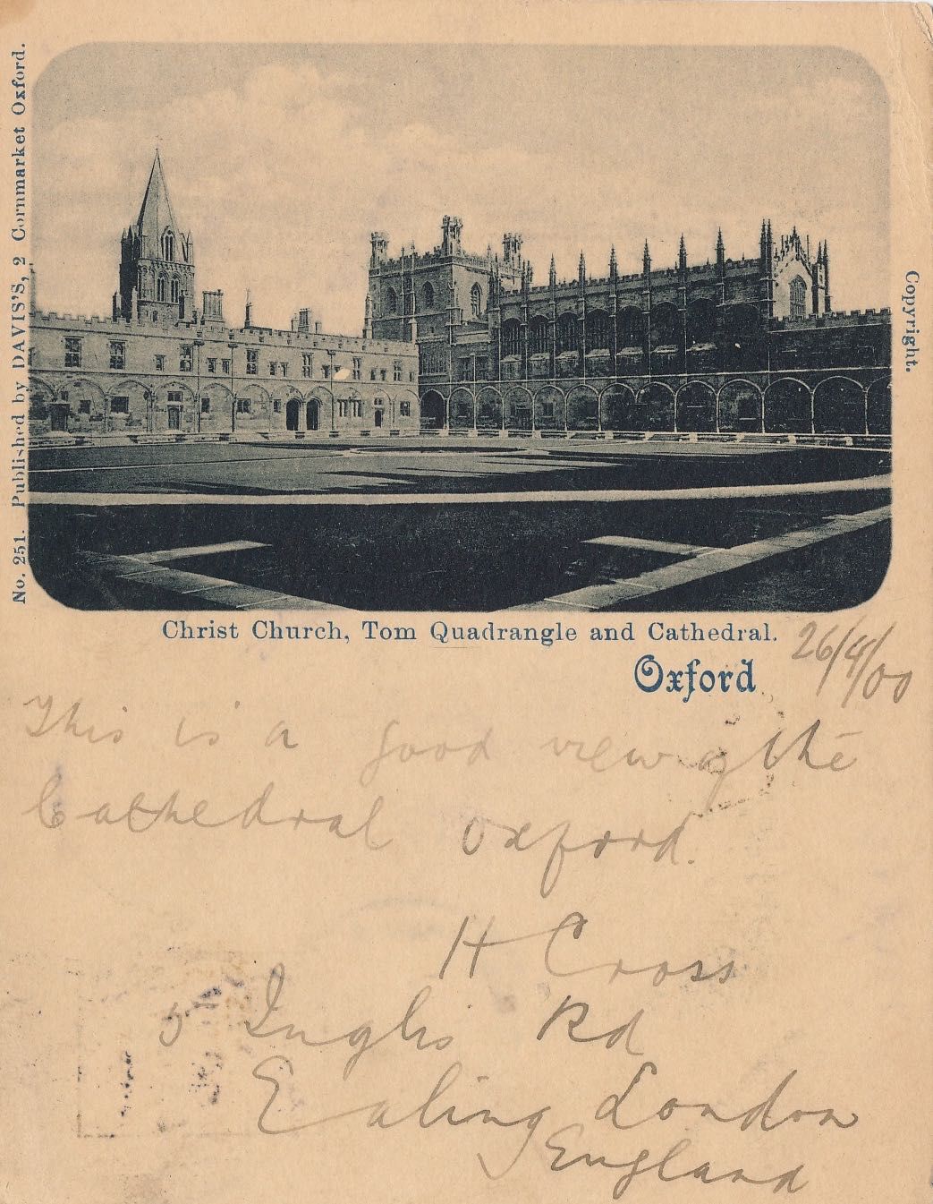 Christ Church, Tom Quad & Cathedral